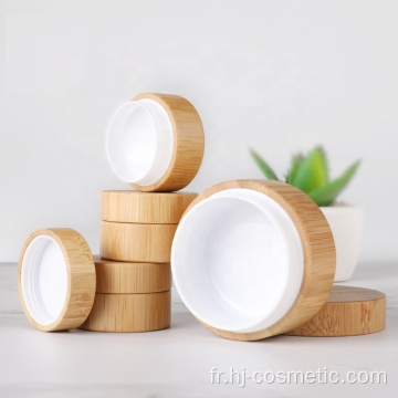 Bouteilles / pots cosmétiques en bambou écologiques 10 g
